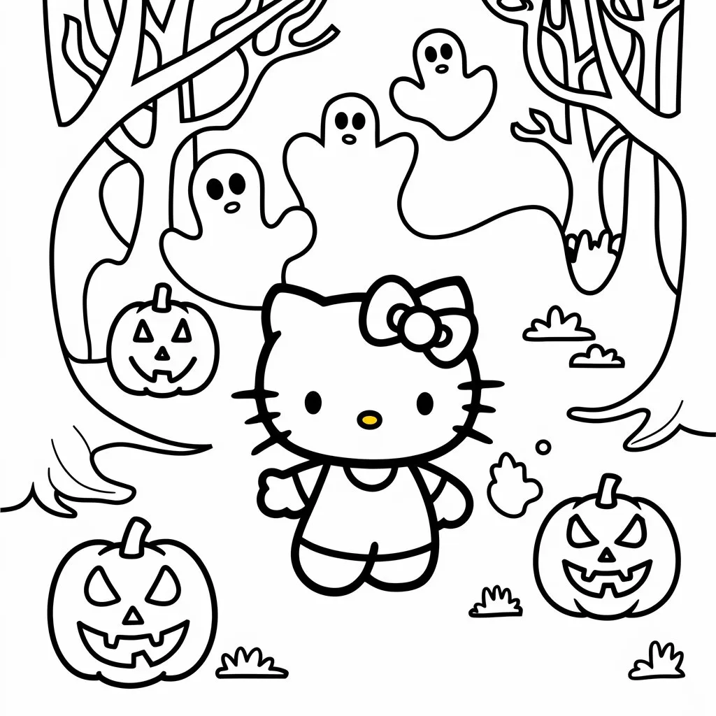 Hello Kitty with Halloween