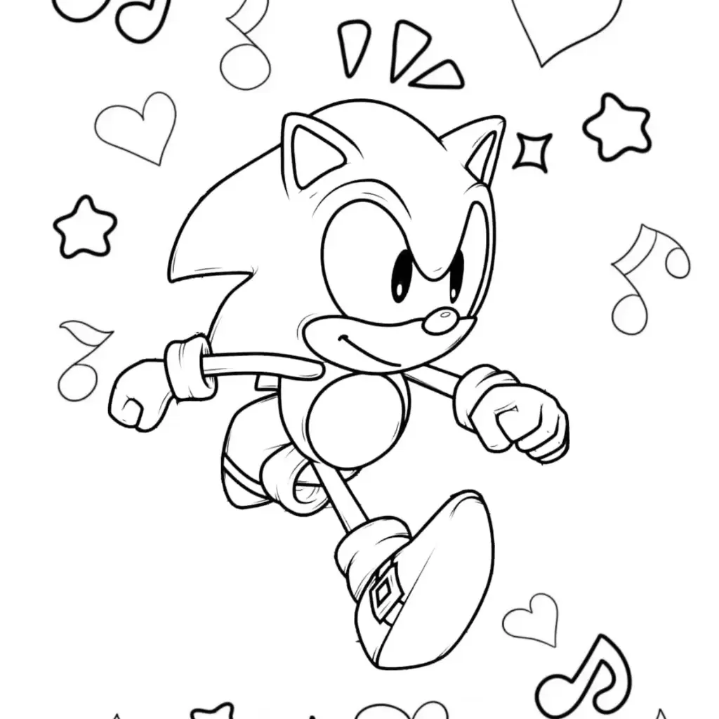 Sonic Coloring Pages