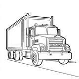 Mack Howler Truck Coloring Page