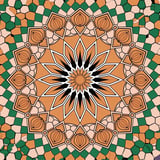 Zellige Mandala with Geometric Patterns